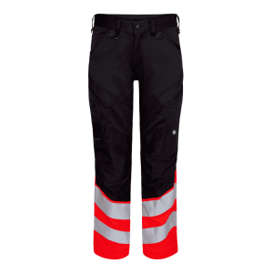 Spodnie do pasa ENGEL Safety - czarny/hivis czerwony