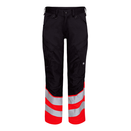 Spodnie do pasa ENGEL Safety - czarny/hivis czerwony