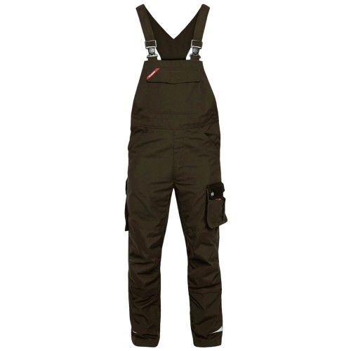 Spodnie ogrodniczki ENGEL Galaxy - khaki/czarny