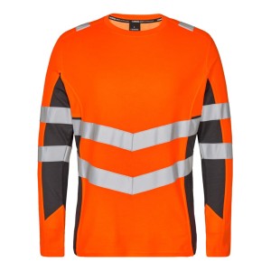 Koszulka ostrzegawcza długi rękaw ENGEL Safety t-shirt  - pomarańczowy/antracyt