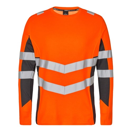 Koszulka ostrzegawcza długi rękaw ENGEL Safety t-shirt  - pomarańczowy/antracyt