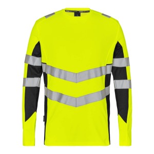 Koszulka ostrzegawcza długi rękaw ENGEL Safety t-shirt  - żółty/czarny