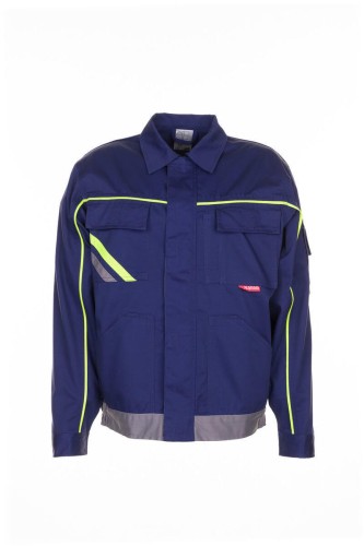 Bluza męska VISLINE V2 2483 - granatowy/żółty/cynkowy