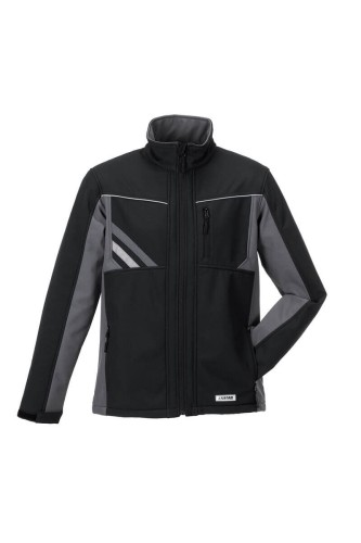 Kurtka softshell męska HIGHLINE 2721 - czarny/łupkowy/cynkowy