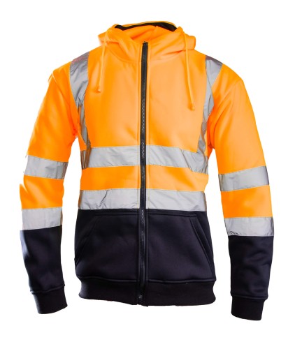 Bluza dresowa BRIXTON FLASH - pomarańczowy-granatowy