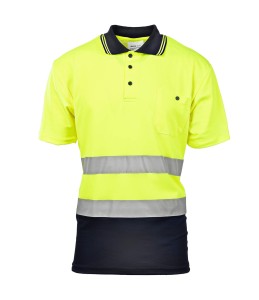 Koszulka polo BRIXTON FLASH - żółty