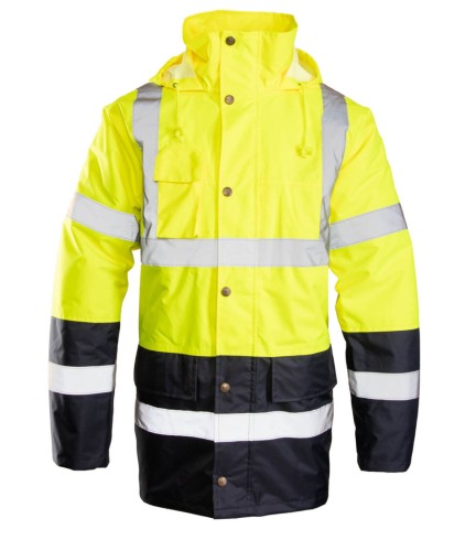 Kurtka parka BENEFIT HI VI - żółty