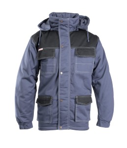 Kurtka parka BRIXTON SNOW - stalowo - czarny