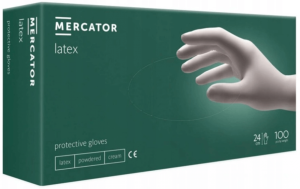 Rękawice lateksowe MERCATOR LATEX (100szt.)