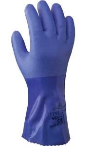Rękawice powlekane PVC SHOWA 660 OIL RESISTANT