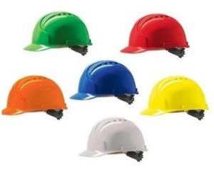 Kask hełm VIKING z pokrętłem i paskiem czteropunktowym biały