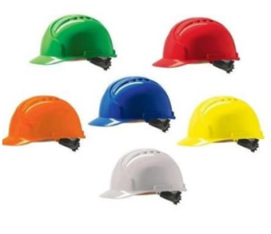 Kask hełm VIKING z pokrętłem i paskiem czteropunktowym biały