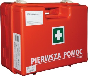 Apteczka zakładowa z wieszakiem LUX AZP15 (K-15 DIN 13157) 33*25*13 cm