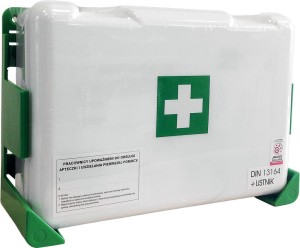 Apteczka, biała z wieszakiem AZ (BDw) DIN 13164