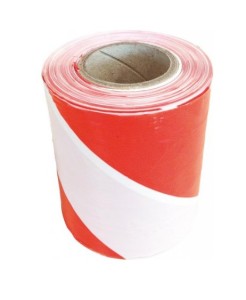 Polska mocna taśma ostrzegawcza biało-czerwona szer. 70mm 500m