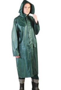 Płaszcz przeciwdeszczowy NYLON zielony PPNPZ