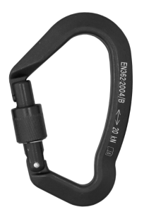 AZ 013A - Zatrzaśnik z nakrętką blokującą typu "Screw-Lock" otwarcie 25 mm - rozłączalny, srebrny