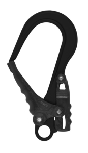 AZ 029 - Zatrzaśnik zaczepowy czarny z zapadką blokującą typu """"EasyHook Open"""" otwarcie 50 mm - nierozłączalny