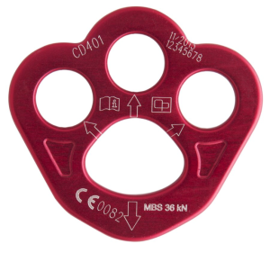 CD401 - Płytka stanowiskowa, aluminium, kolor czerwony; PR-03 | T