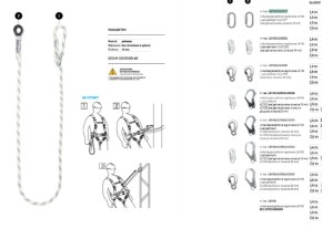 Linka bezpieczeństwa regulowana Protekt LB 100, 2 zatrzaśniki. AZ 011