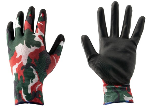 Rękawice rob.4wrk monsoon ks6002 camo czerwony 9/l