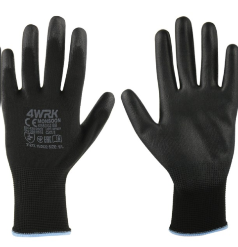 Rękawice rob. 4wrk monsoon pes/pu ks6002 bb 10/xl