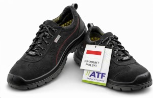   Polskie półbuty Fagum 1128 OB bez noska Ultra-Fresh ATF -antybakteryjne, antygrzybiczne, antypleśniowe czarne