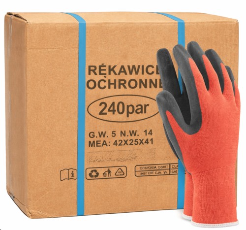 Rękawice RWnyl B+R / wampirki / RTELA / 481 Consorte czerwono-czarne pak. 240 par