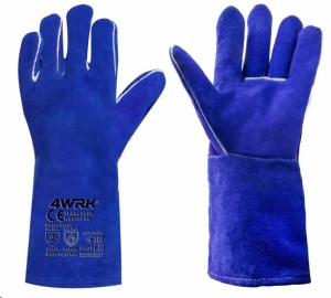 Rękawice spawalnicze SPARK Blue / Paton, dwoina niebieska kevlarowe nici