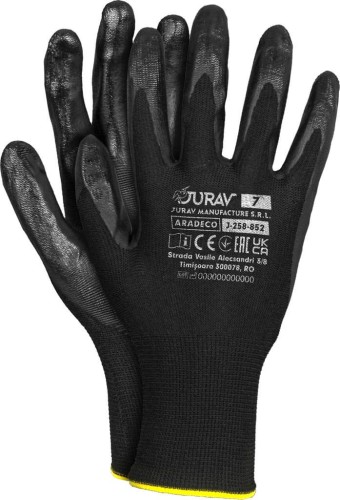 Rękawice aradeco j-258-852 J-ARADECO BB czarno-czarny