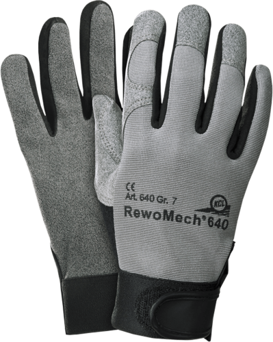 Rękawice RewoMech 640.-wy KCL-REWO640 SB szaro-czarny