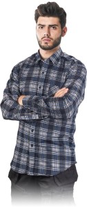 Koszula flanelowa w kratę. KF-GN