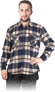 Koszula flanelowa gruba KF-LUX niebieska