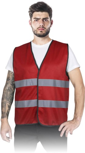 Kamizelka ostrzegawcza KOS-COLOR C czerwony