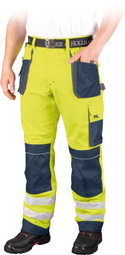 Spodnie w pas z pasami odblaskowymi FORMEN LH-FMNX-T_YGS