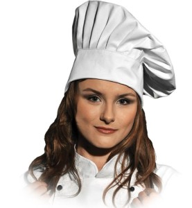 Wysoka czapka kucharska z serii Chef"s Kitchen. LH-HATER_WL