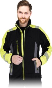 Bluza z polaru LH-POLVIS BYS czarno-zółto-szary
