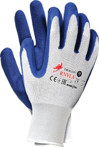 Rękawice z nylonu z dodatkowym powleczeniem z latexu. RNYLA WN