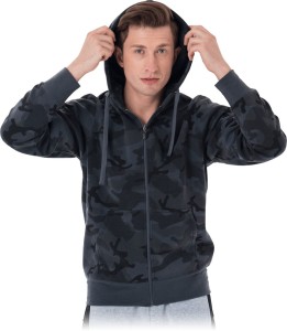 Bluza rozpinana z kapturem. SMOKER MOB moro-czarny