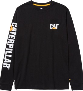 Koszulka z długim rękawem caterpillar czarny