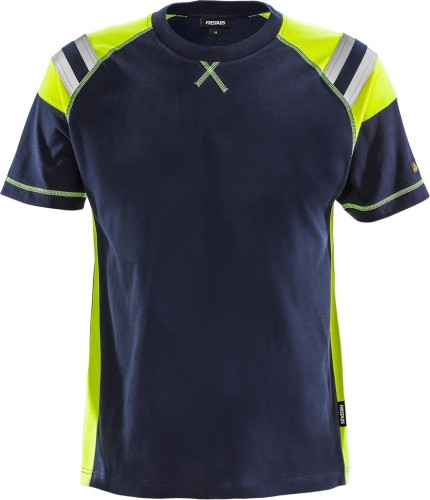 T-shirt tflh granatowo-żółty