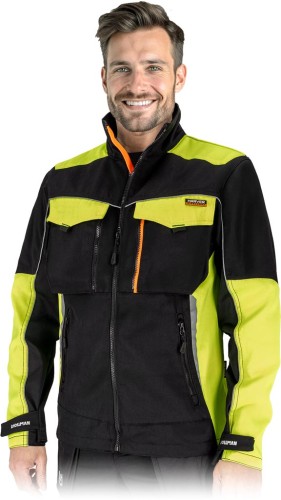 Bluza harvercool-j czarno-żółto-pomarańczowy