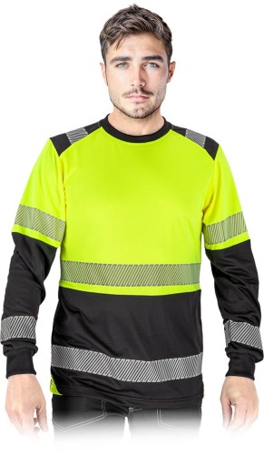 Koszulka iguana-ls żółto-czarny