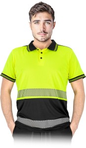 Koszulka polo iguana-PS żółto-czarny