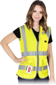 Kamizelka ostrzegawcza damski kos-lady żółty