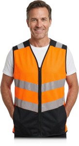 Kamizelka ostrzegawcza kos-wen pomarańczowo-czarny