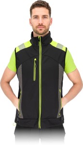 Bezrękawnik ocieplany lh-shellvest czarno-żółty