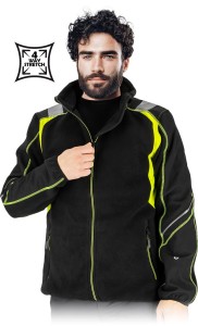 Bluza z polaru lh-tayger czarno-żółty