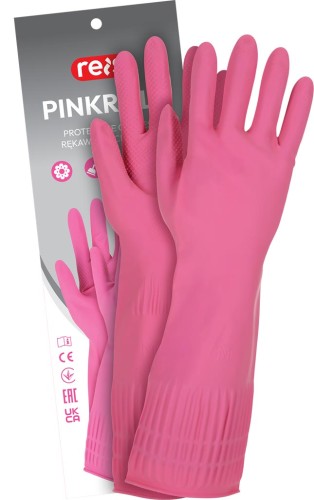 Rękawice pinkroll lateks różowy