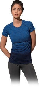 T-shirt damski st8910 niebieski transition